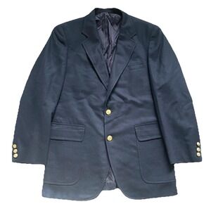 Vtg The Andover Shop Navy Blazer 40R? 100% Wool Preppy Gold Button Made in USA